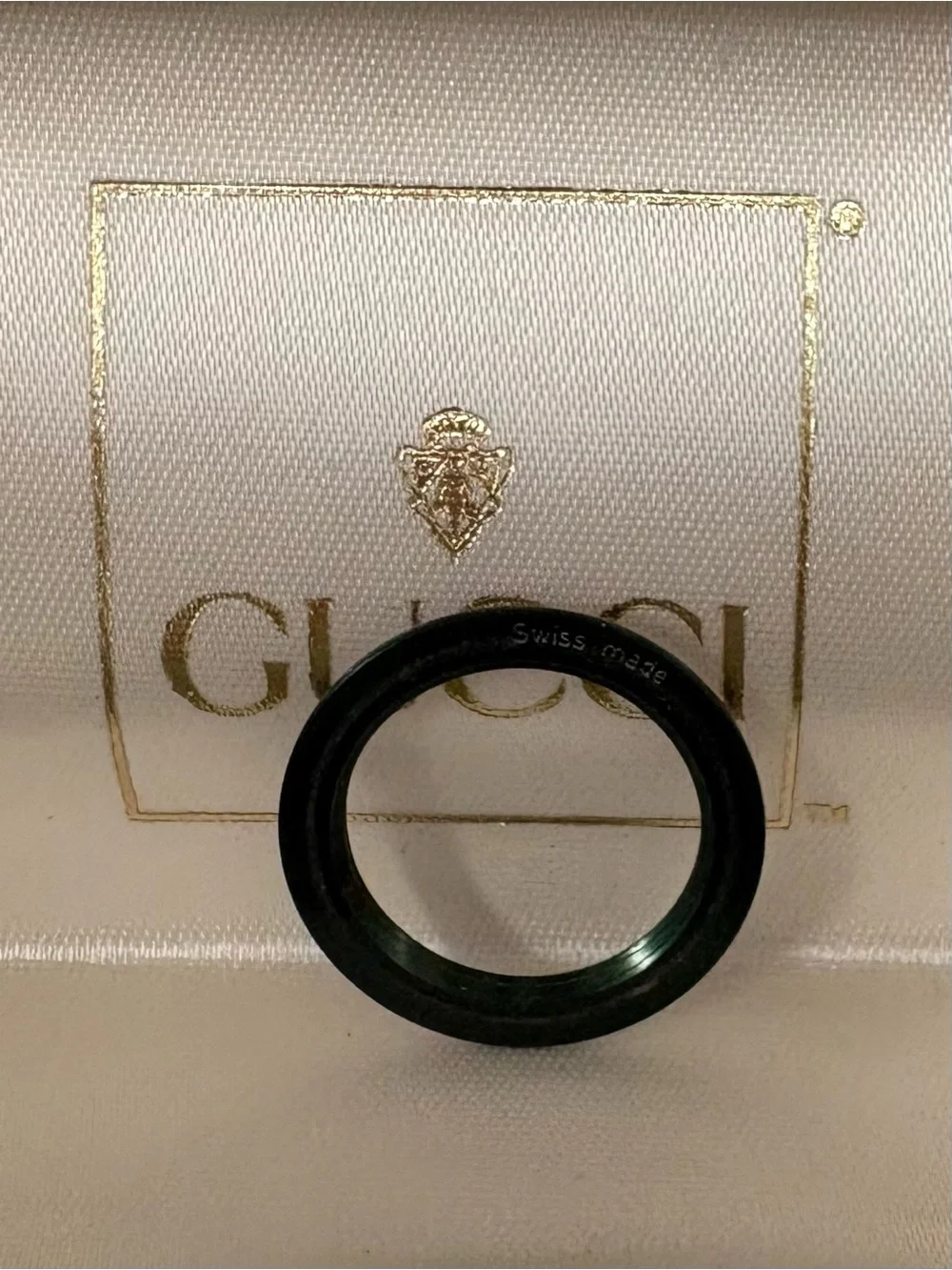 Gucci Green Diamond Cut Bezel for Gucci Vintage Bezel Watch